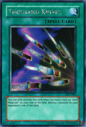 Yugioh Card - Thousand Knives *Prismatic Secret Rare* PCY-003 (NM)