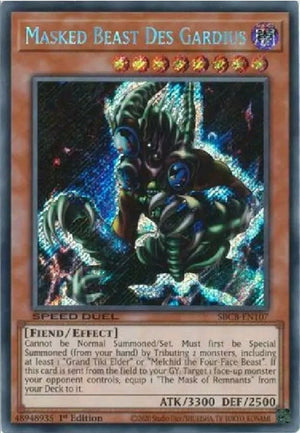 Yugioh - Masked Beast Des Gardius *Secret Rare* SBCB-EN107 (NM/M)