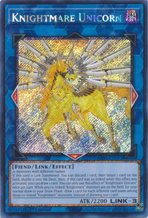 Yugioh - Knightmare Unicorn *Select Rarity* RA01-EN043 (NM)