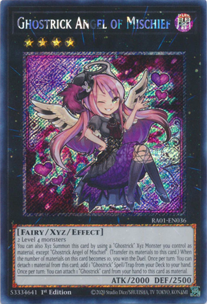 Yugioh - Ghostrick Angel of Mischief *Select Rarity* RA01-EN036 (NM)