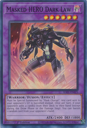 Yugioh - Masked HERO Dark Law *Select Rarity* RA01-EN025 (NM)