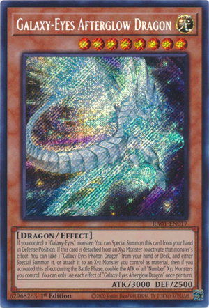 Yugioh - Galaxy-Eyes Afterglow Dragon *Select Rarity* RA01-EN017 (NM)