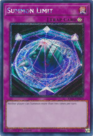 Yugioh - Summon Limit *Select Rarity* RA01-EN070 (NM)