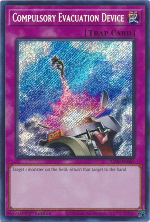 Yugioh - Compulsory Evacuation Device *Select Rarity* RA01-EN069 (NM)