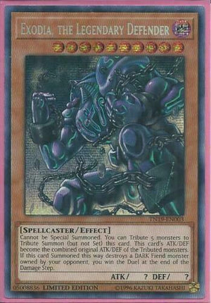 Yugioh Card - Exodia, the Legendary Defender *Prismatic SCR* TN19-EN003 (NM)