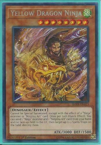 Yugioh Card - Yellow Dragon Ninja *Secret Rare* SHVA-EN013 (NM)