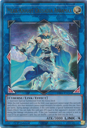 Yugioh - Mekk-Knight Crusadia Avramax *Select Rarity* RA01-EN044 (NM)