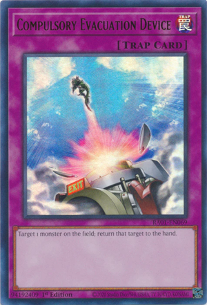 Yugioh - Compulsory Evacuation Device *Select Rarity* RA01-EN069 (NM)