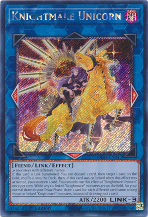 Yugioh - Knightmare Unicorn [Alt Art] *Select Rarity* RA01-EN043 (NM)