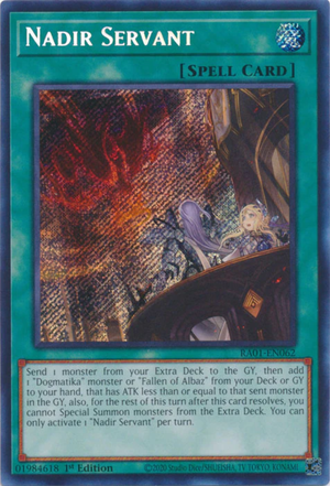 Yugioh - Nadir Servant *Select Rarity* RA01-EN062 (NM)