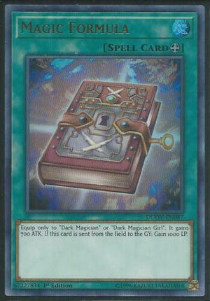 Yugioh Card - Magic Formula *Ultra Rare* DUOV-EN087 (NM/M)