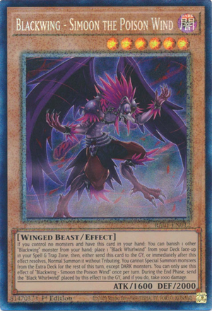 Yugioh - Blackwing - Simoon the Poison Wind *Select Rarity* RA01-EN012 (NM)