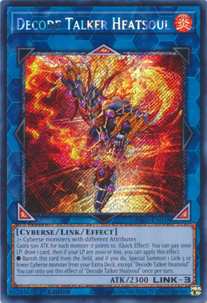 Yugioh - Decode Talker Heatsoul *Select Rarity* RA01-EN048 (NM)