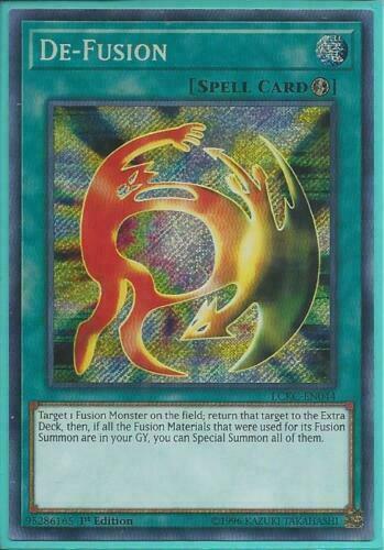 Yugioh Card - De-Fusion *Secret Rare* LCKC-EN044 (NM/M)