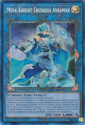 Yugioh - Mekk-Knight Crusadia Avramax *Select Rarity* RA01-EN044 (NM)