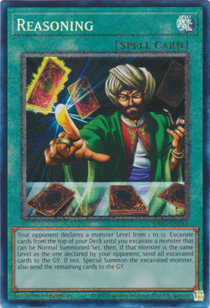 Yugioh - Reasoning *Select Rarity* RA01-EN052 (NM)