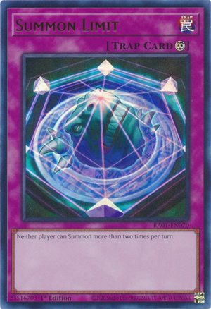 Yugioh - Summon Limit *Select Rarity* RA01-EN070 (NM)