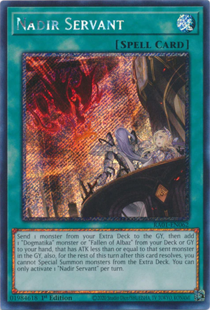 Yugioh - Nadir Servant *Select Rarity* RA01-EN062 (NM)