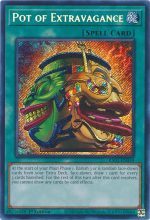 Yugioh - Pot of Extravagance *Select Rarity* RA01-EN059 (NM)