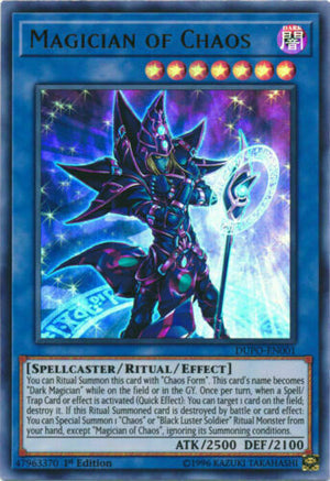 Yugioh Card - Magician of Chaos *Ultra Rare* DUPO-EN001 (NM)