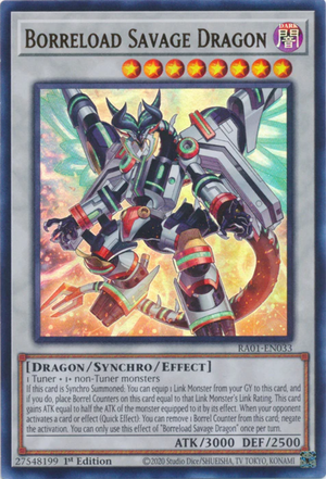 Yugioh - Borreload Savage Dragon *Select Rarity* RA01-EN033 (NM)