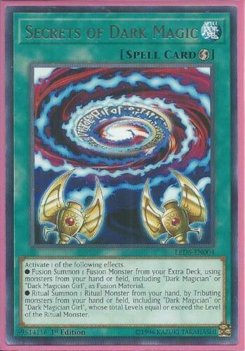 Yugioh Card - Secrets of Dark Magic *Rare* LED6-EN004 (NM)