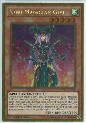 Yugioh Card - Kiwi Magician Girl *Gold Rare* MVP1-ENG16 (NM)