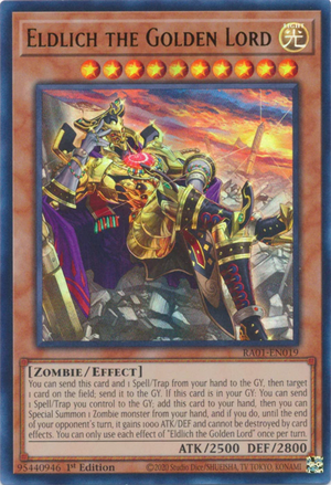 Yugioh - Eldlich the Golden Lord [Alt Art] *Select Rarity* RA01-EN019 (NM)