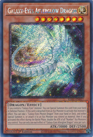 Yugioh - Galaxy-Eyes Afterglow Dragon *Select Rarity* RA01-EN017 (NM)