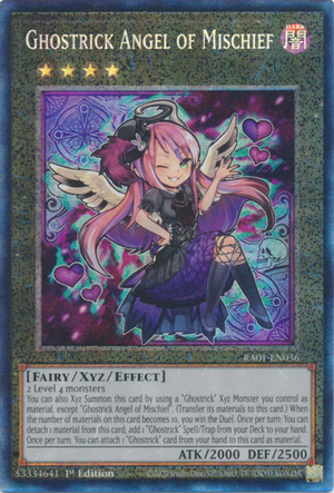 Yugioh - Ghostrick Angel of Mischief *Select Rarity* RA01-EN036 (NM)