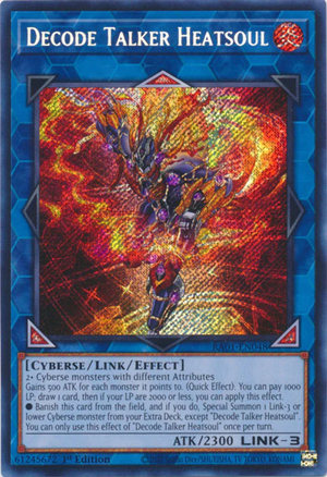 Yugioh - Decode Talker Heatsoul *Select Rarity* RA01-EN048 (NM)
