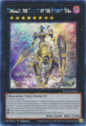 Yugioh - Dingirsu, the Orcust of the Evening Star *Select Rarity* RA01-EN040 (NM