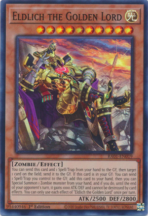 Yugioh - Eldlich the Golden Lord [Alt Art] *Select Rarity* RA01-EN019 (NM)