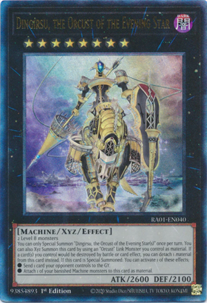 Yugioh - Dingirsu, the Orcust of the Evening Star *Select Rarity* RA01-EN040 (NM