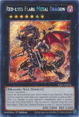 Yugioh - Red-Eyes Flare Metal Dragon *Select Rarity* RA01-EN038 (NM)