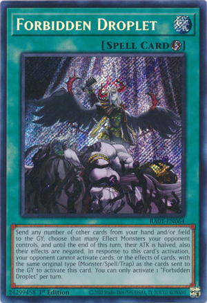 Yugioh - Forbidden Droplet *Select Rarity* RA01-EN064 (NM)