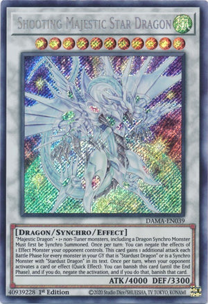 Yugioh - Shooting Majestic Star Dragon *Secret Rare* DAMA-EN039 (NM)