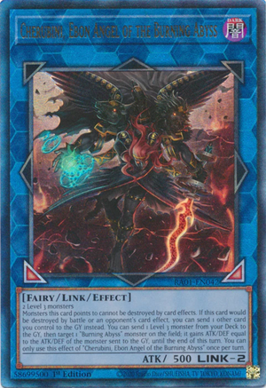 Yugioh - Cherubini, Ebon Angel of the Burning Abyss *Select Rarity* RA01-EN042 (