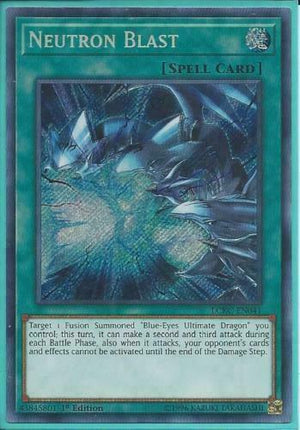 Yugioh Card - Neutron Blast *Secret Rare* LCKC-EN041 (NM/M)