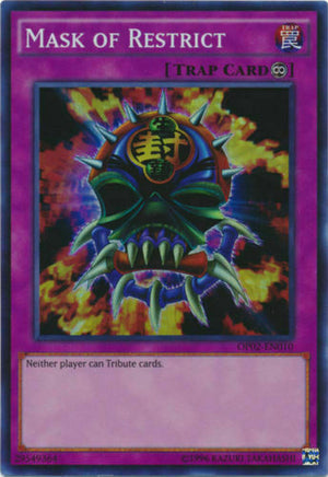 Yugioh Card - Mask of Restrict *Super Rare* OP02-EN010 (LP)