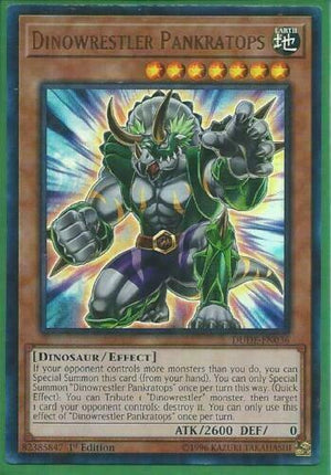Yugioh Card - Dinowrestler Pankratops *Ultra Rare* DUDE-EN036 (NM)