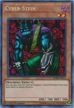 Yugioh Card - Cyber-Stein *Secret Rare* BLHR-EN074 (NM/M)