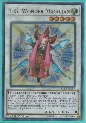 Yugioh Card - T.G. Wonder Magician *Ultra Rare* BLRR-EN057 (NM)