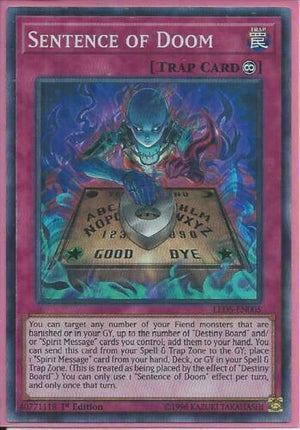 Yugioh Card - Sentence of Doom *Super Rare* LED5-EN005 (NM)