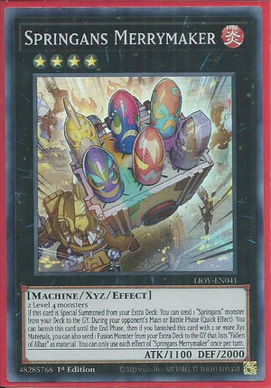 Yugioh - Springans Merrymaker *Super Rare* LIOV-EN041 (NM/M)