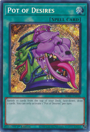 Yugioh - Pot of Desires *Select Rarity* RA01-EN056 (NM)