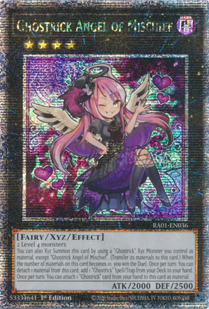 Yugioh - Ghostrick Angel of Mischief *Select Rarity* RA01-EN036 (NM)