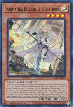 Yugioh - Dogmatika Ecclesia, the Virtuous *Select Rarity* RA01-EN020 (NM)