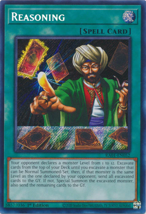 Yugioh - Reasoning *Select Rarity* RA01-EN052 (NM)
