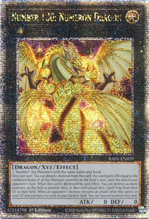 Yugioh - Number 100: Numeron Dragon *Select Rarity* RA01-EN039 (NM)